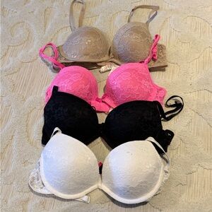 La SENZA Lace Push-Up Bra Collection - Beige, Pink, Black, White